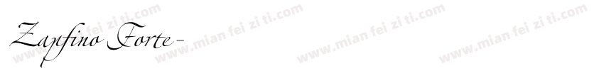 Zapfino Forte字体转换